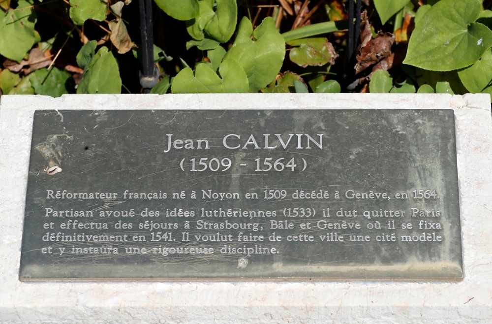 Tombe de Jean Calvin au Cimetière des Rois ou de Plainpalais à Genève