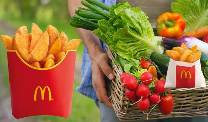 McDonald’s remplace ses potatoes par des frites de légumes !