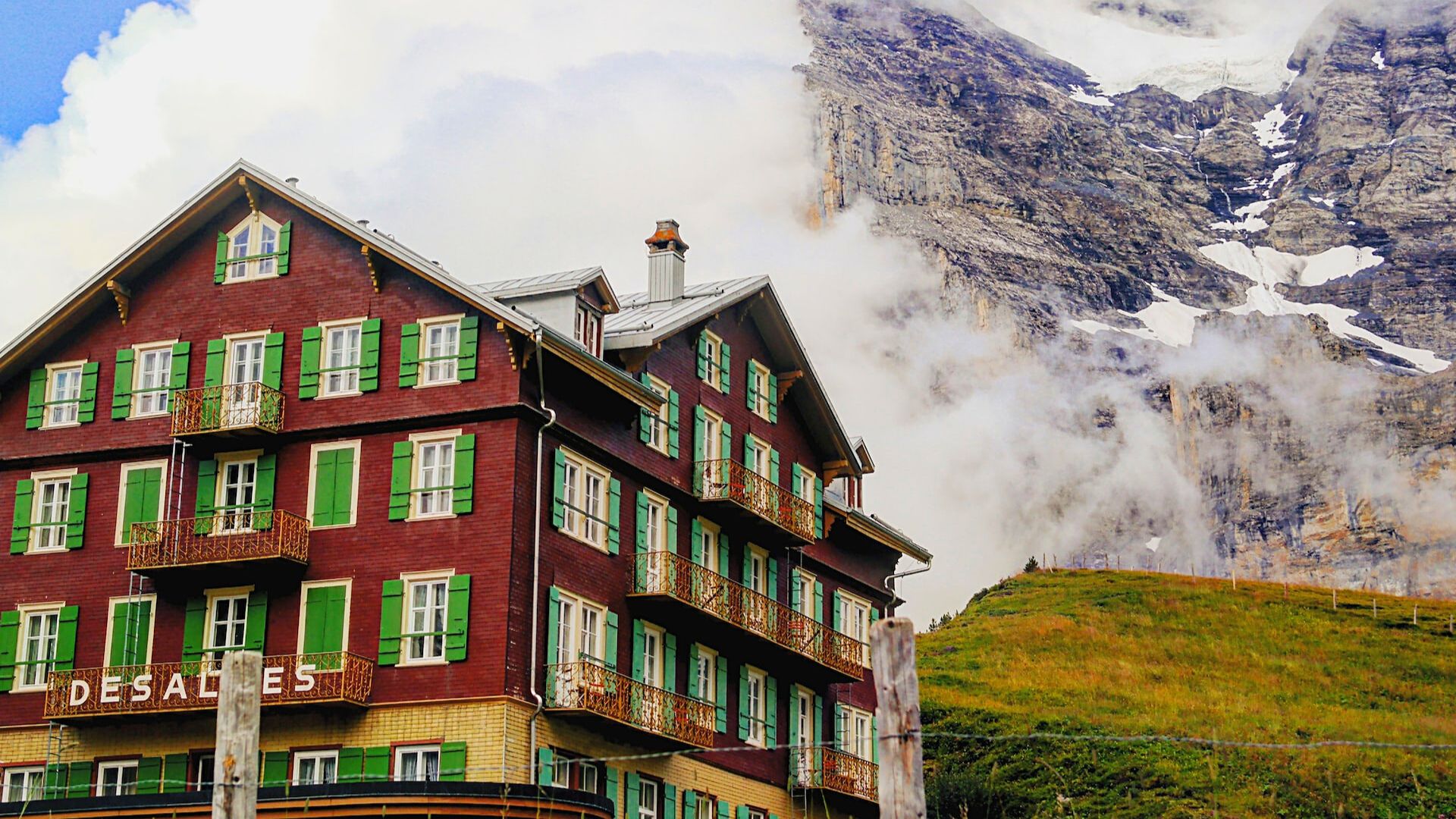 Village de Grindelwald, un des plus beaux villages du monde, en Suisse